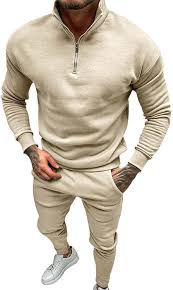 Conjunto Deportivo Hombre: Cremallera Vacaciones Universitario Streetwear