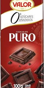 Chocolates Valor Puro Sin Azúcares Añadidos