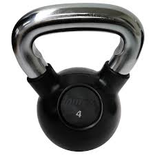 Amaya Sport Kettlebell Caucho Cromado - Pesa Rusa de Alta Calidad