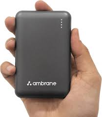 Ambrane Powerbank Li Polymer Powerlit Black - La Energía que Necesitas