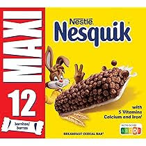 Barritas de Cereales Nesquik - Energía y Sabor en Cada Mordisco