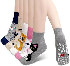 Calcetines Antideslizantes Divertidos para Mujer - Comodidad y Estilo