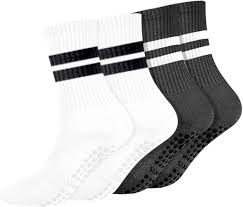 Calcetines Antideslizantes REEKNOKOL para Gimnasio y Entrenamiento