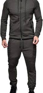 Amropi Conjunto Chándal Sudadera Pantalones para Hombre