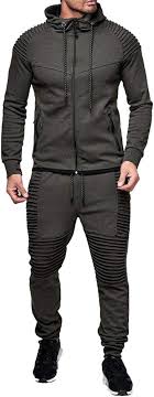 Amropi Conjunto Chándal Sudadera Pantalones para Hombre