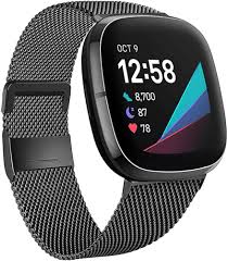 Moydolo Compatible Inoxidable Repuesto para Fitbit Sense 2