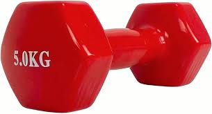 Mancuerna Cubierta Antideslizante de 5 Kilos para Ejercicio y Musculación