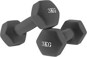 Mancuernas de 3kg Antideslizantes para Fitness y Aeróbic