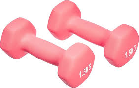 Mancuernas Neopreno Rosa - 3kg para Tu Entrenamiento