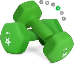 Mancuernas Hexagonales Neopreno Yes4All 3kg - Tu Compañero Perfecto para el Entrenamiento