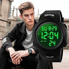 Reloj Deportivo Digital Resistente con Cronómetro para Hombre