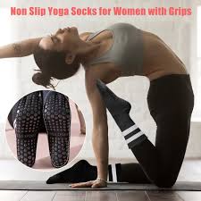 Calcetines Pilates Antideslizantes Largos SwirlColor para Mujer