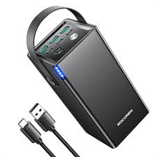 Rocoren Power Bank 50000mAh - Carga Rápida para Xiaomi en Negro