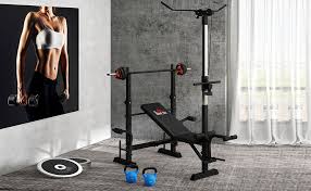 HOMCOM Musculación Multifuncional para Entrenamiento - Potencia tu Gimnasio en Casa